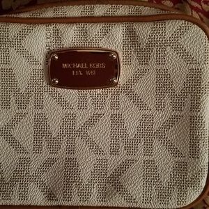 Michael Kors MK pattern cross body bag